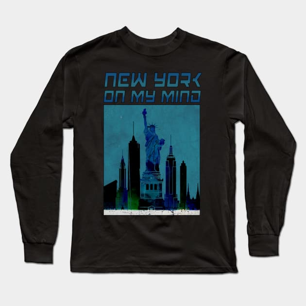 i love newyork t-shirt Long Sleeve T-Shirt by adouniss